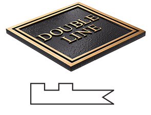 Double Line Border for Metal Plaque
