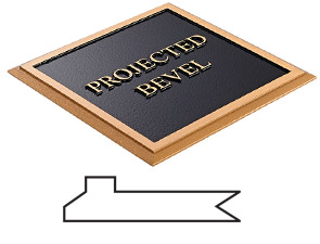 Projected Bevel Border for Outdoor Plaque