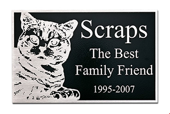 Memorial Metal Plaque for Cats