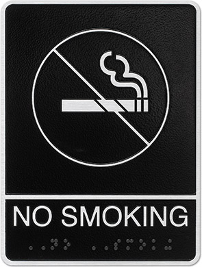 Black No Smoking Sign