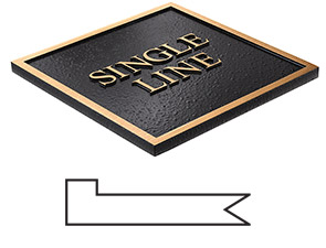 Single Line Border for Metal Plaques