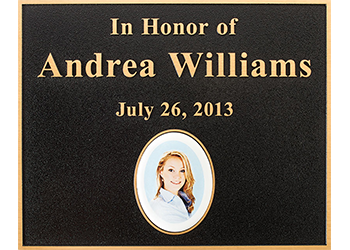 Ceramic insert for Dedication plaque