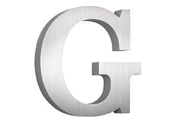 Cast Aluminum letter G
